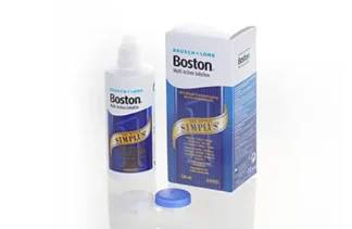 Flaske med Boston Simplus Multi Action Solution kontaktlinsevæske