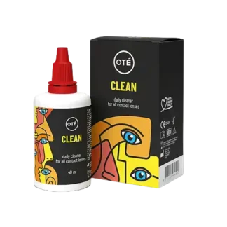 Flaske med Oté Clean kontaktlinsevæske