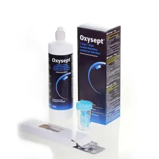Flaske med Oxysept kontaktlinsevæske