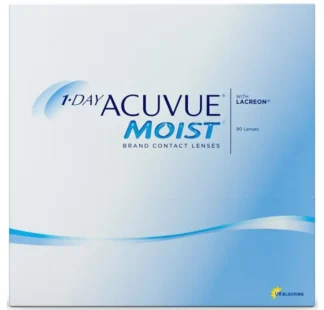 Æske med 1-day Acuvue Moist kontaktlinser