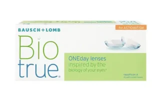 Æske med Bausch + Lomb BioTrue endagslinser