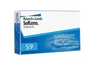Æske med BL Soflens 59 kontaktlinser