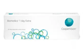 Æske med Biomedics 1 day Extra kontaktlinser