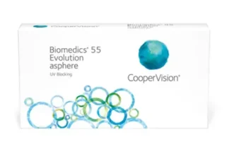 Æske med Cooper Vision Biomedics Evo kontaktlinser