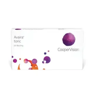 Æske med Avaira toriske kontaktlinser fra CooperVision