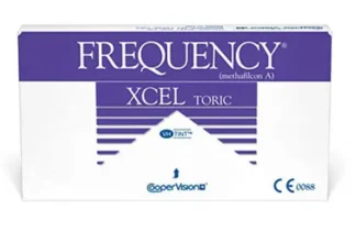 Æske med Cooper Frequency Xcel toriske kontaktlinser
