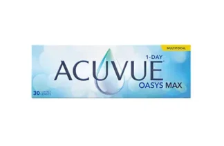 Æske med Acuvue 1-day Oasys Max multifokale kontaktlinser