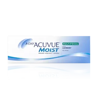 Æske med 1day Acuvue Moist Multifokale kontaktlinser