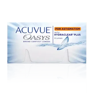 Æske med Acuvue Oasys kontaktlinser mod astigatisme