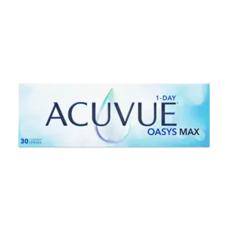 Æske med Acuvue 1-day Oasys Max kontaktlinser