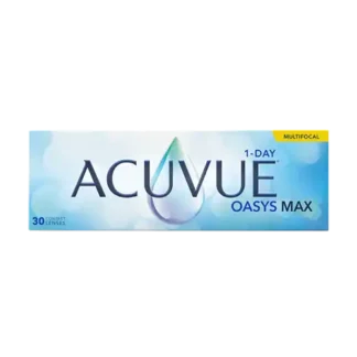Æske med Acuvue 1-day Oasys Max multifokale kontaktlinser
