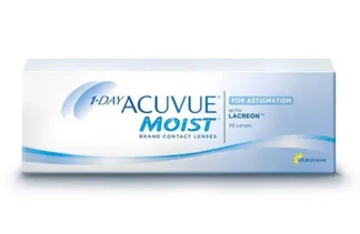 Æske med Acuvue 1day Moist Astigmatism kontaktlinser
