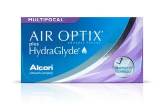 Æske med Alcon Air Optix multifokale kontaktlinser