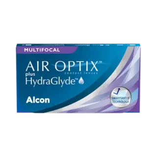 Æske med Alcon Air Optix multifokale kontaktlinser