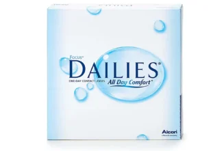 Æske med Alcon Daililes kontaktlinser