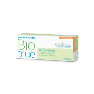 Æske med Bausch + Lomb BioTrue endagslinser