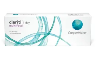 Æske med Clariti 1 Day multifokale kontaktlinser