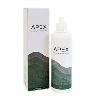 Æske og flaske med APEX Comfort All In One Solution